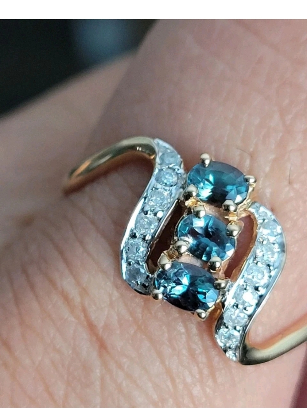 Rare! 10k Orissa Alexandrite Diamond Gold Ring